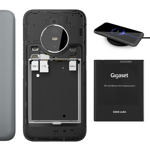 It carries on: And on. And on. The Gigaset GX6 PRO battery.