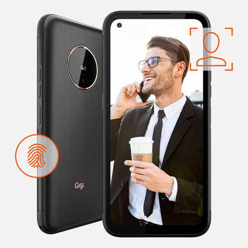 Checks: Secure with fingerprint scanner and facial recognition.